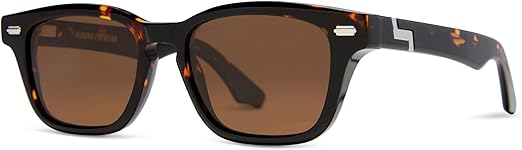 KIAURA Kaufmann Polarized Sunglasses, UV400 Protection, Memory Acetate Frames, XL & Original Sizes