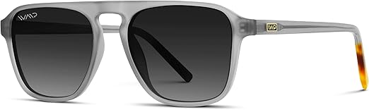 WearMe Pro Polarized Modern Aviator One-Bridge Square Mens Sunglasses