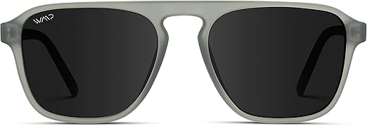 WearMe Pro Polarized Modern Aviator One-Bridge Square Mens Sunglasses
